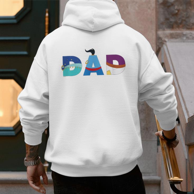 Disney Aladdin Jasmine Genie Father’s Day Birthday Dad Men's Hoodie Back Print