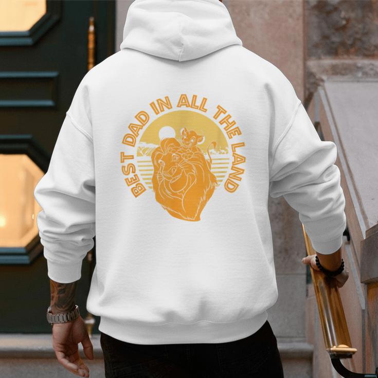 Disney The Lion King Father's Day Best Dad In All The Land Men's Hoodie Back Print