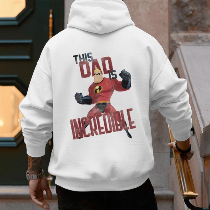 Disney Pixar The Incredibles Father's Day Incredible Dad Men's Hoodie Back Print Disney Pixar The Incredibles Father's Day Incredible Dad Men's Hoodie Back Print