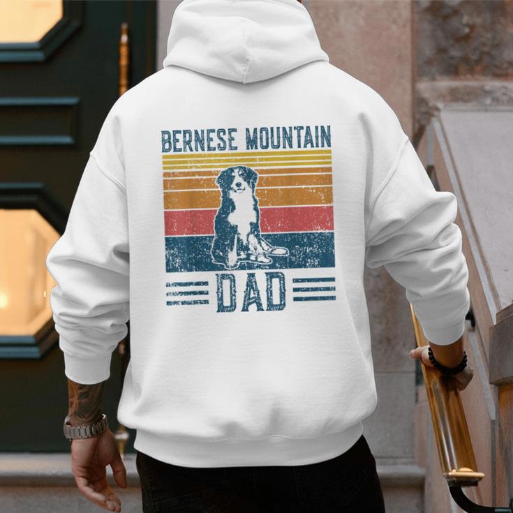 Dog Berner Dad Vintage Bernese Mountain Dad Men's Hoodie Back Print Dog Berner Dad Vintage Bernese Mountain Dad Men's Hoodie Back Print