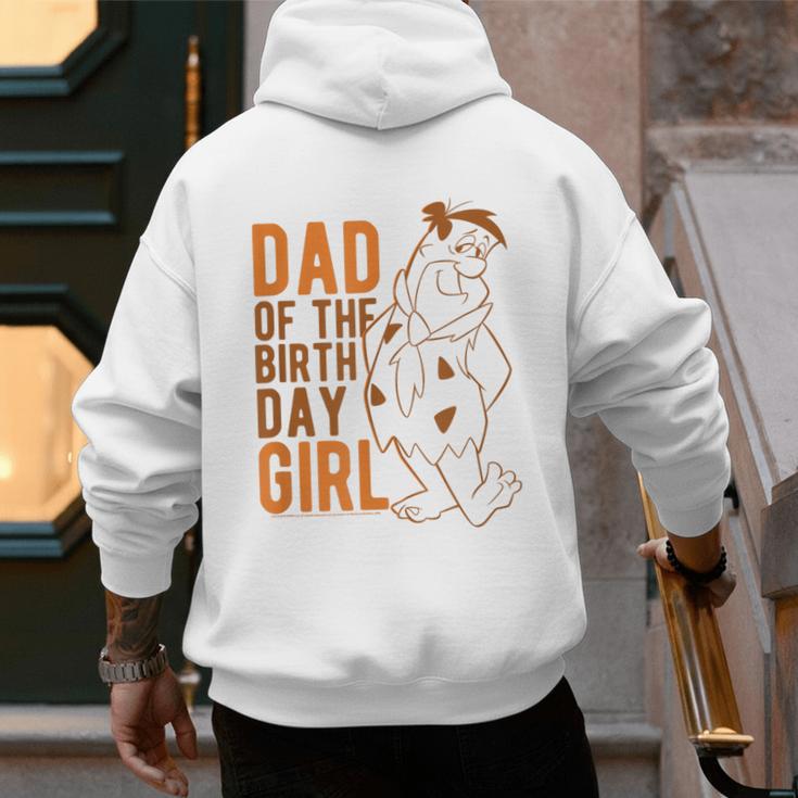 The Flintstones Fred Flintstone Dad Of The Birthday Girl Men's Hoodie Back Print