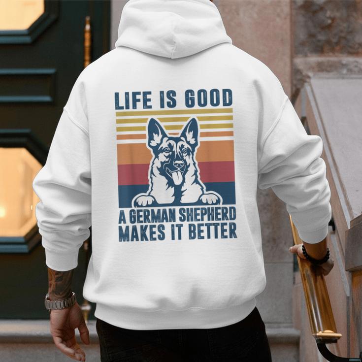 German Shepherd Men Women Dog Dad Mom German Shepherd Men's Hoodie Back Print German Shepherd Men Women Dog Dad Mom German Shepherd Men's Hoodie Back Print