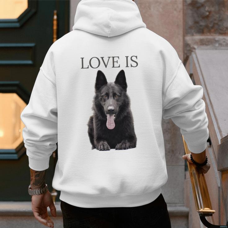 German Shepherd Shirt Shepard TShirt Dog Mom Dad Love Men's Hoodie Back Print