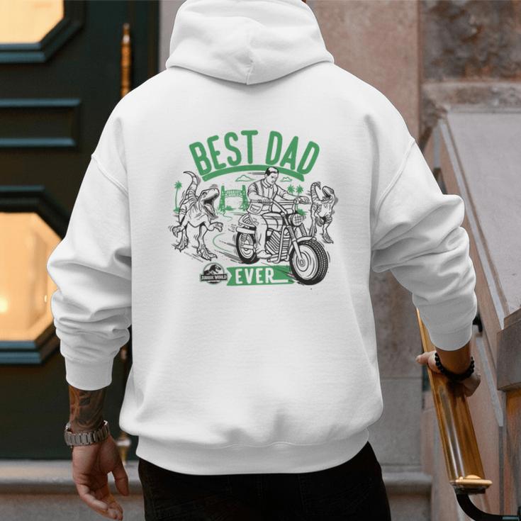 Jurassic World Best Dad Ever Men's Hoodie Back Print