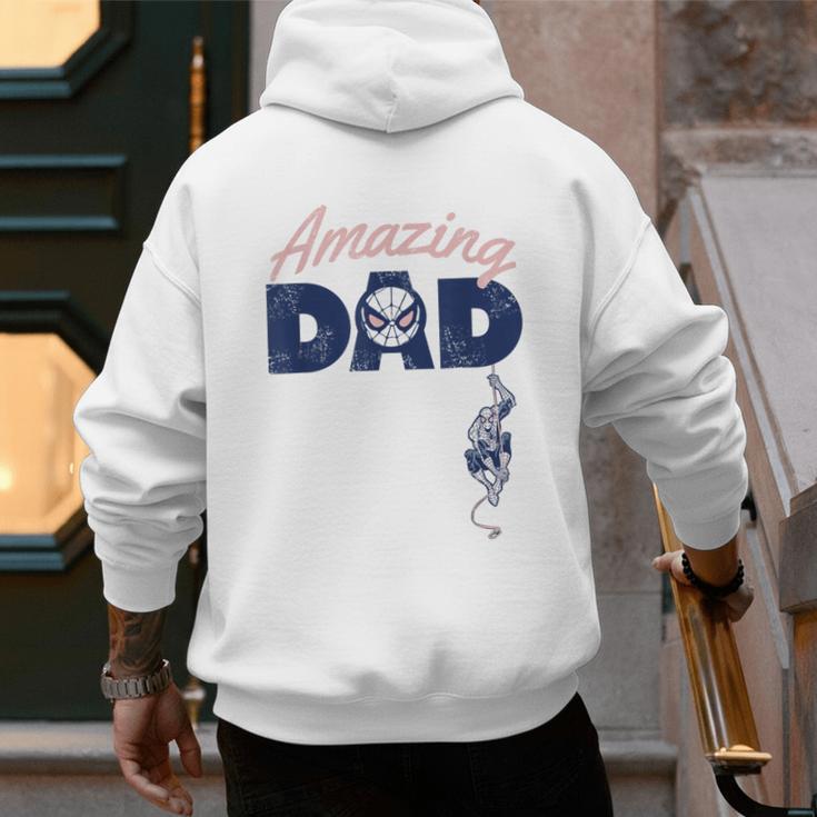 Marvel Spider-Man Father's Day Amazing Dad Retro Men's Hoodie Back Print