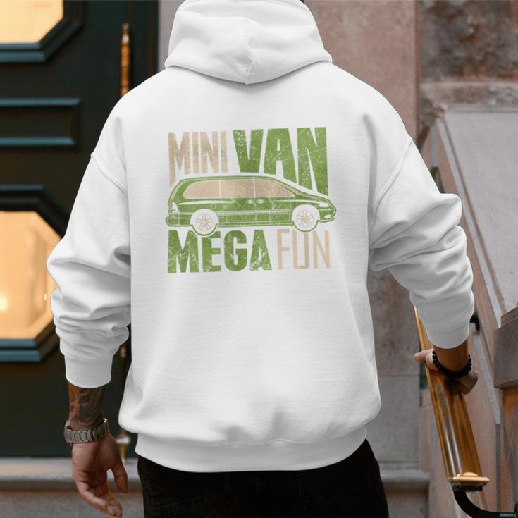 Mini Van Mega Fun Mom Dad T-Shirt Men's Hoodie Back Print