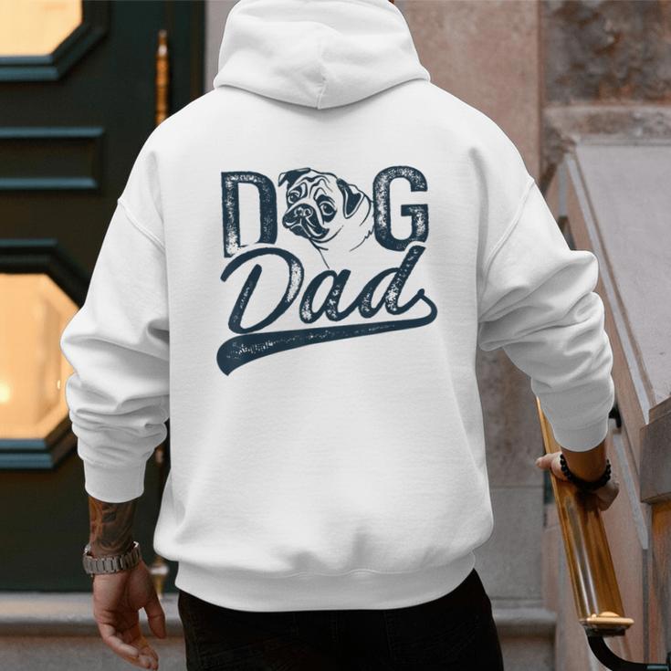 Pug Dog Dad Men Men's Hoodie Back Print