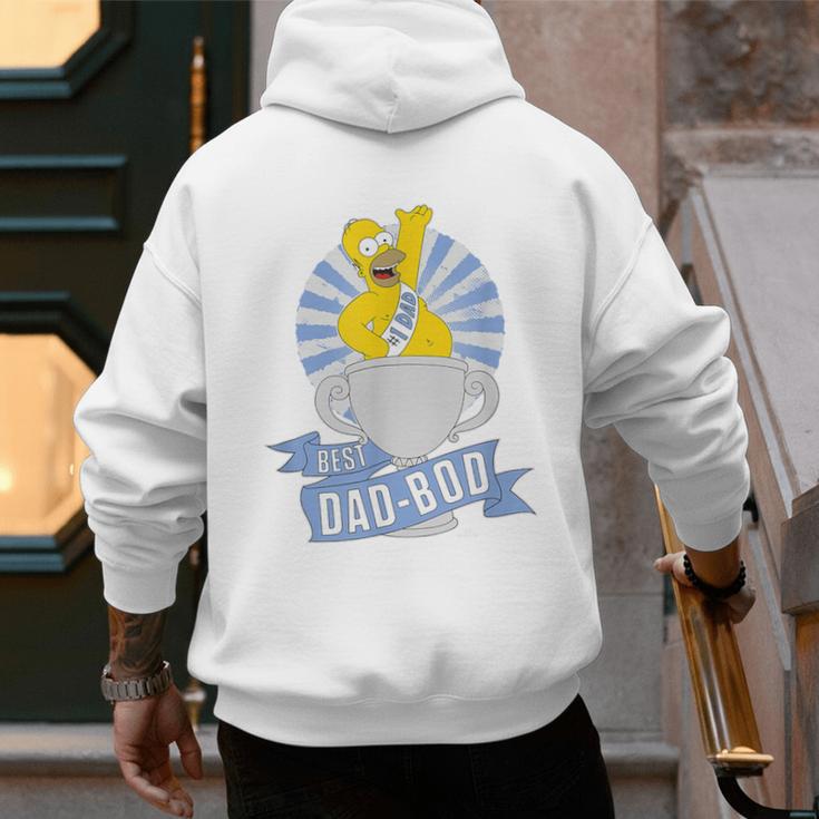 The Simpsons Father's Day Homer Best Dad BOD Men's Hoodie Back Print The Simpsons Father's Day Homer Best Dad BOD Men's Hoodie Back Print