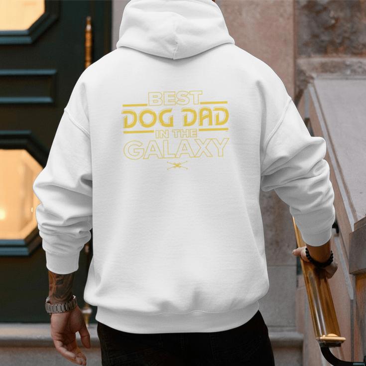 Star Wars Best Dog Dad In The Galaxy Birthday Father’s Day Premium Tri-Blend Men's Hoodie Back Print