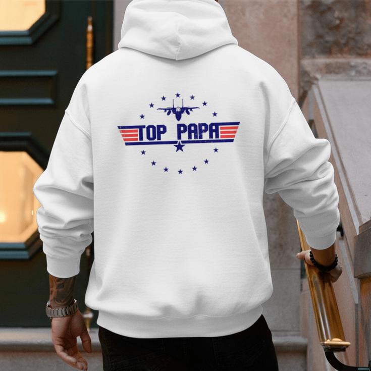 Top Papa Fathers Day Birthday For Men Dad Daddy Grandpa Men's Hoodie Back Print Top Papa Fathers Day Birthday For Men Dad Daddy Grandpa Men's Hoodie Back Print
