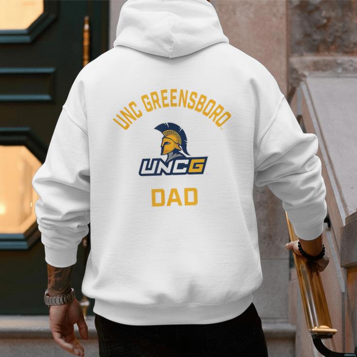 UNC Greensboro UNCG Spartans Arched Dad Men's Hoodie Back Print