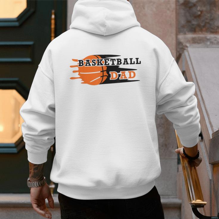 Vintage Proud Basketball Dad Fathers Day Basketball Player Men's Hoodie Back Print Vintage Proud Basketball Dad Fathers Day Basketball Player Men's Hoodie Back Print