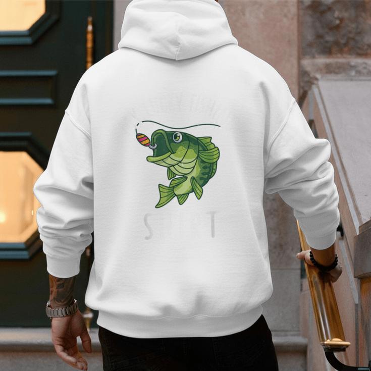 Youth Boy My Lucky Fishing-Shirt Bass Fish Dad Men's Hoodie Back Print