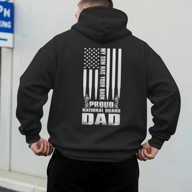 Army Dad Shirt My Son Has Your Back Proud National Guard Dad Men's Hoodie Back Print Army Dad Shirt My Son Has Your Back Proud National Guard Dad Men's Hoodie Back Print