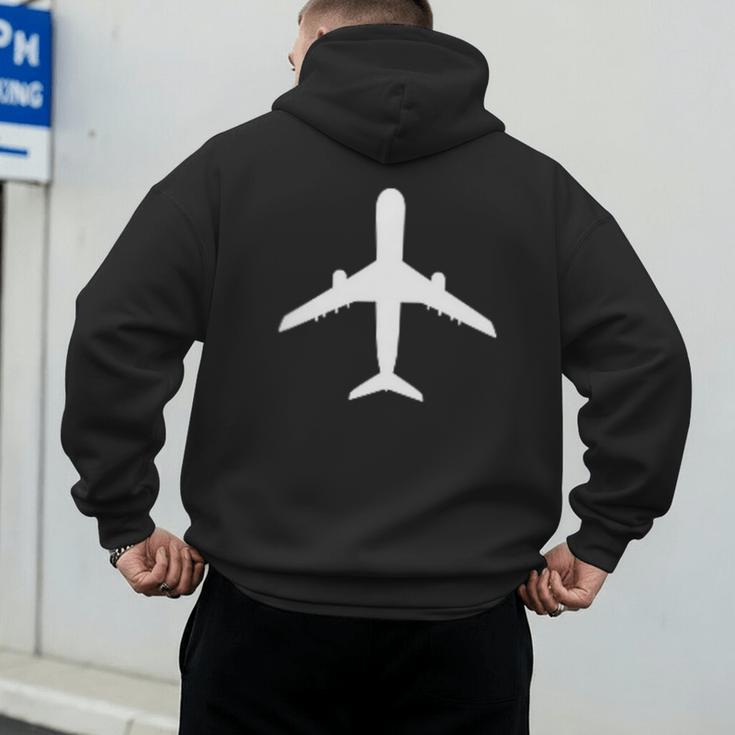 Aviation Geek Airplane Pilot Dad Husband Father's Day Xmas Men's Hoodie Back Print Aviation Geek Airplane Pilot Dad Husband Father's Day Xmas Men's Hoodie Back Print