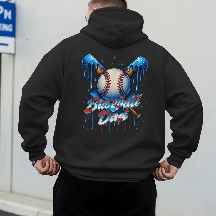 Baseball Drip Dad Father Day Birthday Group Matching Family Men's Hoodie Back Print Baseball Drip Dad Father Day Birthday Group Matching Family Men's Hoodie Back Print