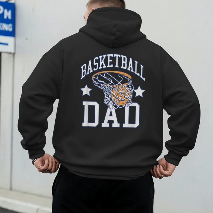 Basketball Dad Coach Sports Fan Men's Hoodie Back Print