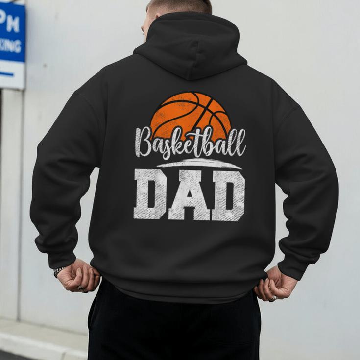 Basketball Dad Basketball Player Game Day Father's Day Men's Hoodie Back Print