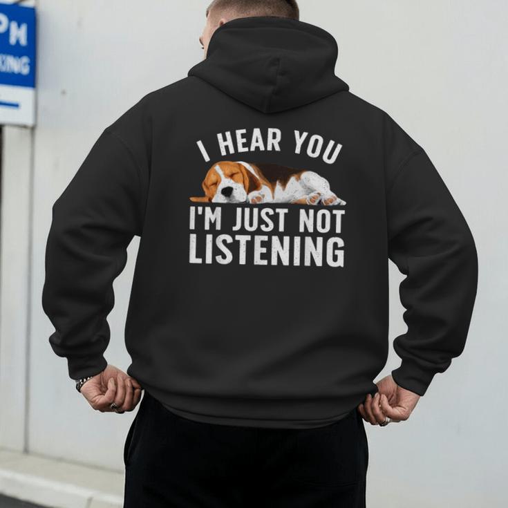 Beagle For Men Women Dad Mom Beagle Dog Lovers Men's Hoodie Back Print