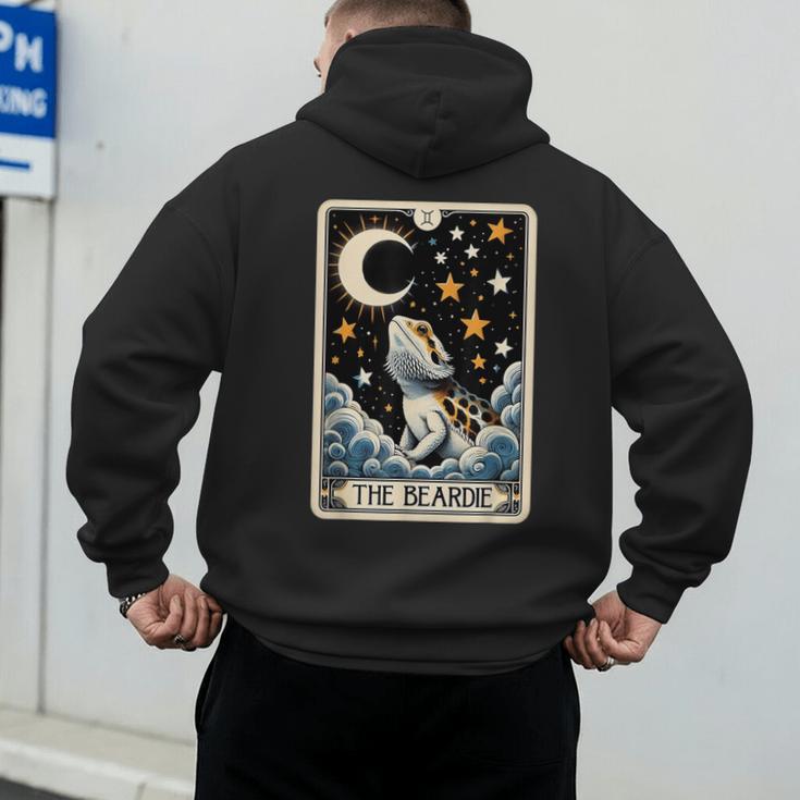 Bearded Dragon Tarot Card Beardie Mom Beardie Dad Men Women Men's Hoodie Back Print