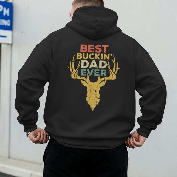 Best Buckin' Dad Ever Shirt Men Hunting Fathers Day Men's Hoodie Back Print