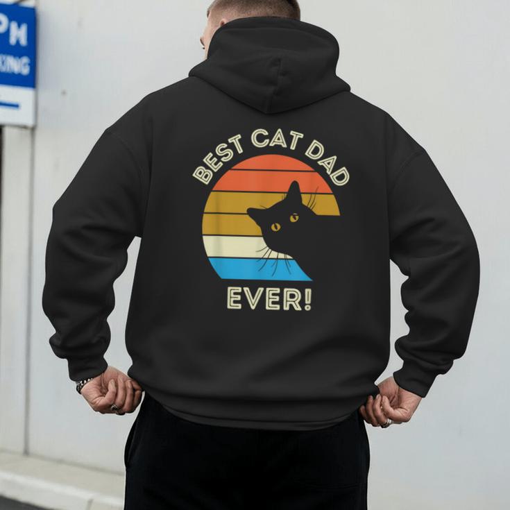 Best Cat Dad Ever Men Men's Hoodie Back Print