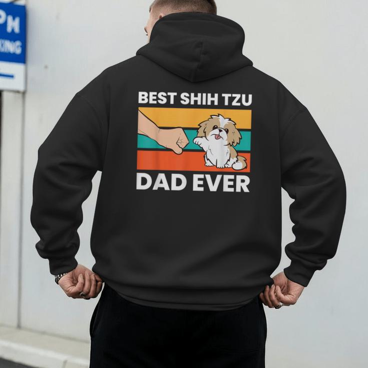 Best Shih Tzu Dad Ever Shih Tzu Men's Hoodie Back Print