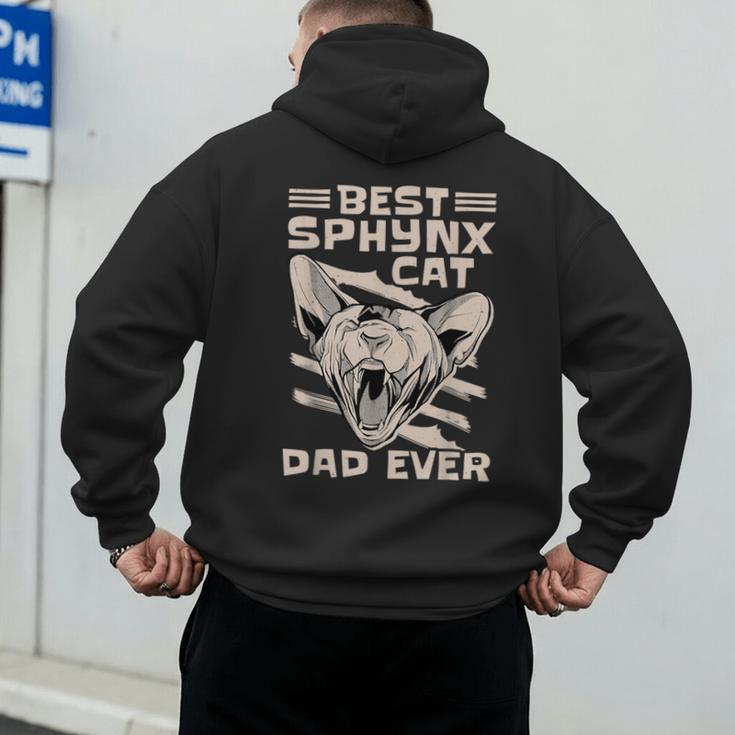 Best Sphynx Cat Dad Ever Apparel For Animal Lover Men Women Men's Hoodie Back Print Best Sphynx Cat Dad Ever Apparel For Animal Lover Men Women Men's Hoodie Back Print