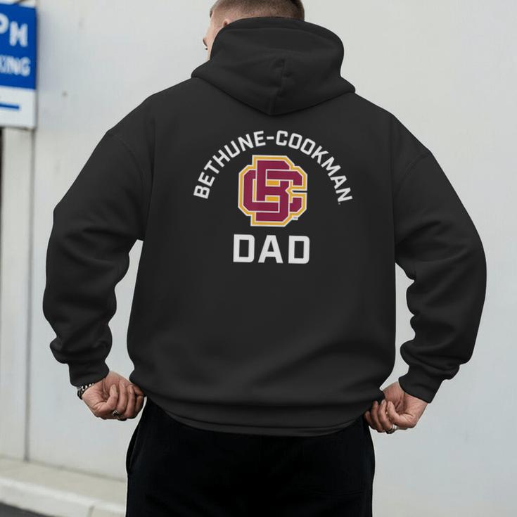 Bethune-Cookman University Wildcats Arched Dad Men's Hoodie Back Print