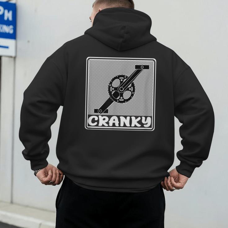 Bicycle DADS Old Guy WHO Ride Bikes BMX Mountain OR Road Men's Hoodie Back Print