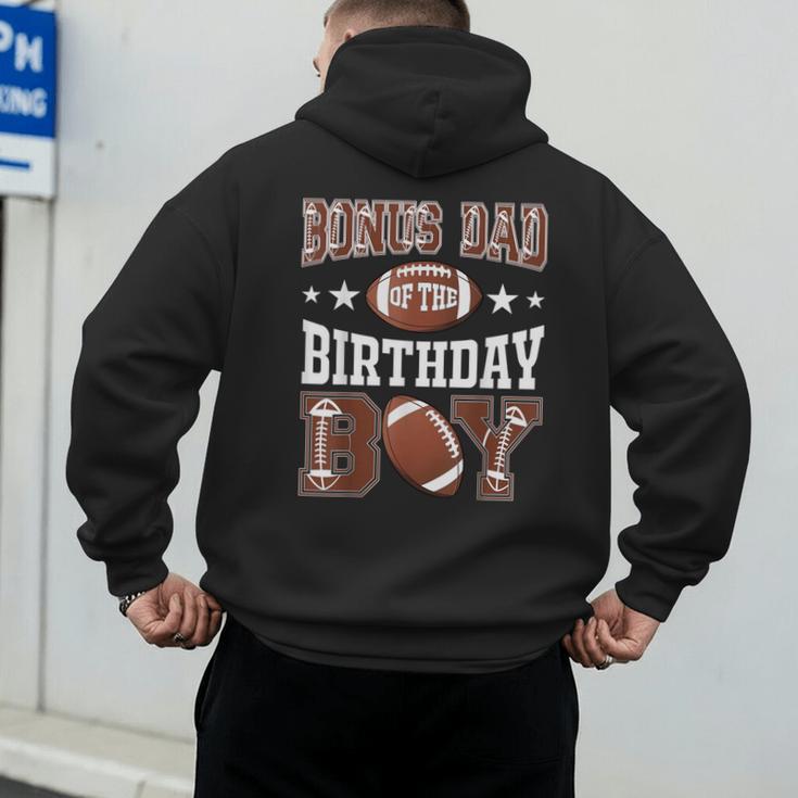 Bonus Dad Of The Birthday Boy Football Game Day Men's Hoodie Back Print
