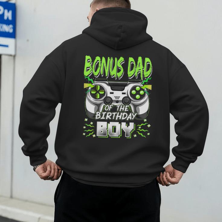 Bonus Dad Of The Birthday Boy Video Game Bday Party Men's Hoodie Back Print