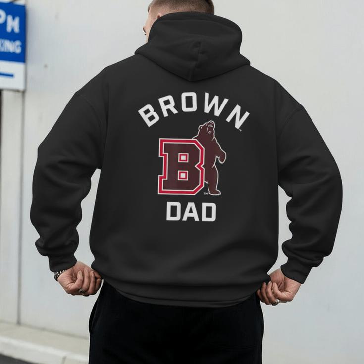 Brown University Bears Arched Dad Men's Hoodie Back Print