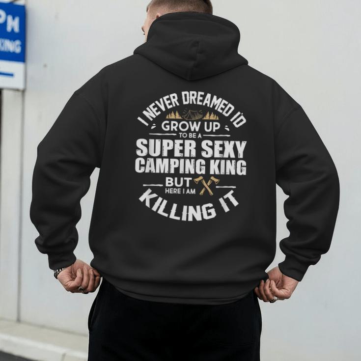 Camping Men Camper RV Camping Vacation Camping Dad Men's Hoodie Back Print
