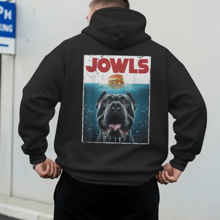 Cane Corso Jowls Top Drool Burger Dog Mom Dog Dad Men's Hoodie Back Print