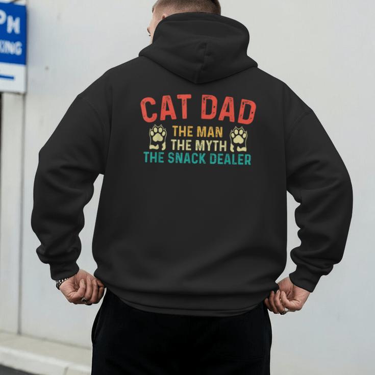 Cat Dad The Man The Myth Cat Lover Kitten Owner Kitty Men's Hoodie Back Print Cat Dad The Man The Myth Cat Lover Kitten Owner Kitty Men's Hoodie Back Print