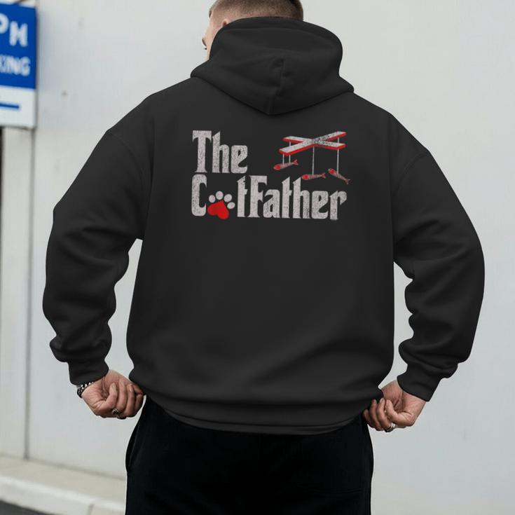 The Cat Father Cat Dad Feline Father Kitten Dad Men's Hoodie Back Print