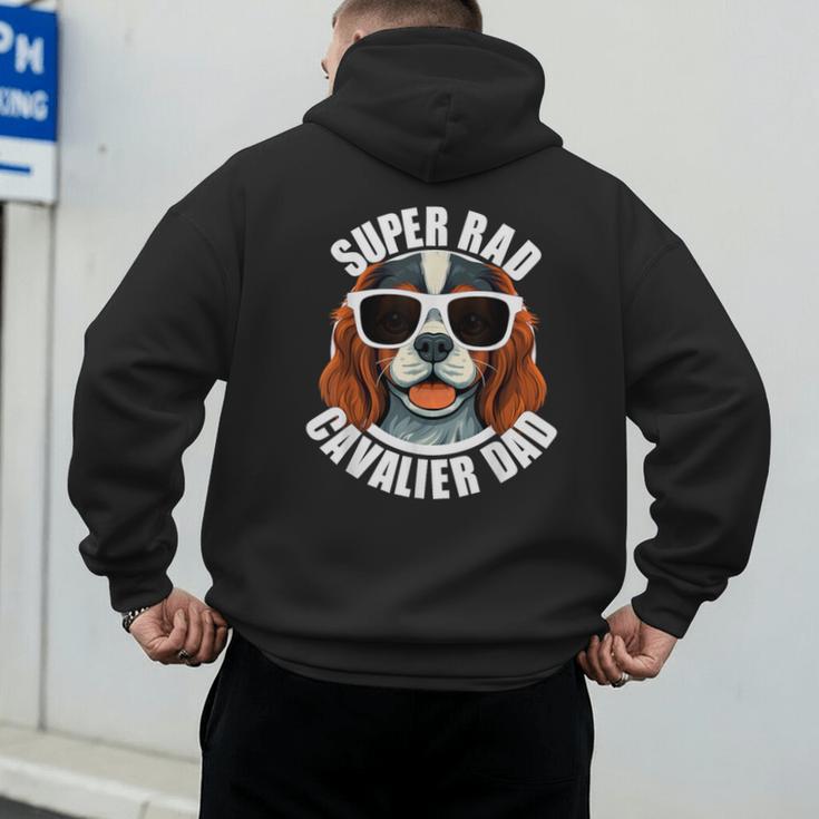 Cavalier King Charles Spaniel Dad Father’s Day Men's Hoodie Back Print