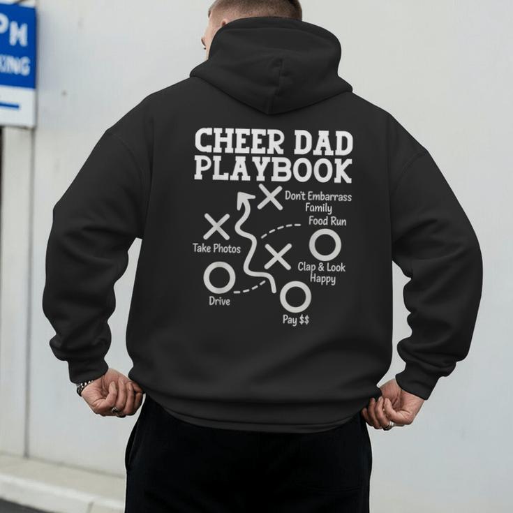 Cheer Dad Cheerleader Playbook Men's Hoodie Back Print Cheer Dad Cheerleader Playbook Men's Hoodie Back Print