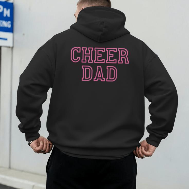 Cheer Dad Pink Cheerleading Men's Hoodie Back Print