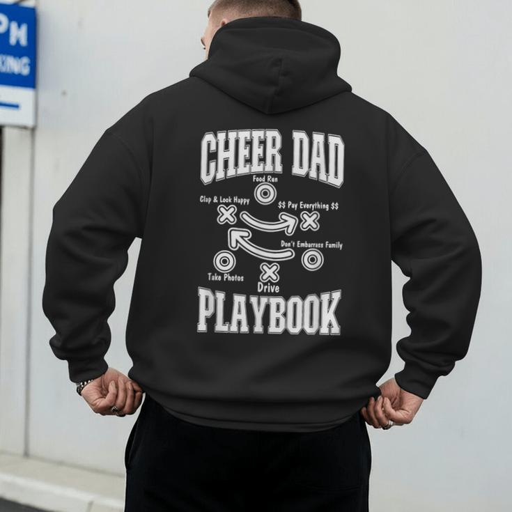 Cheer Dad Playbook Men's Hoodie Back Print
