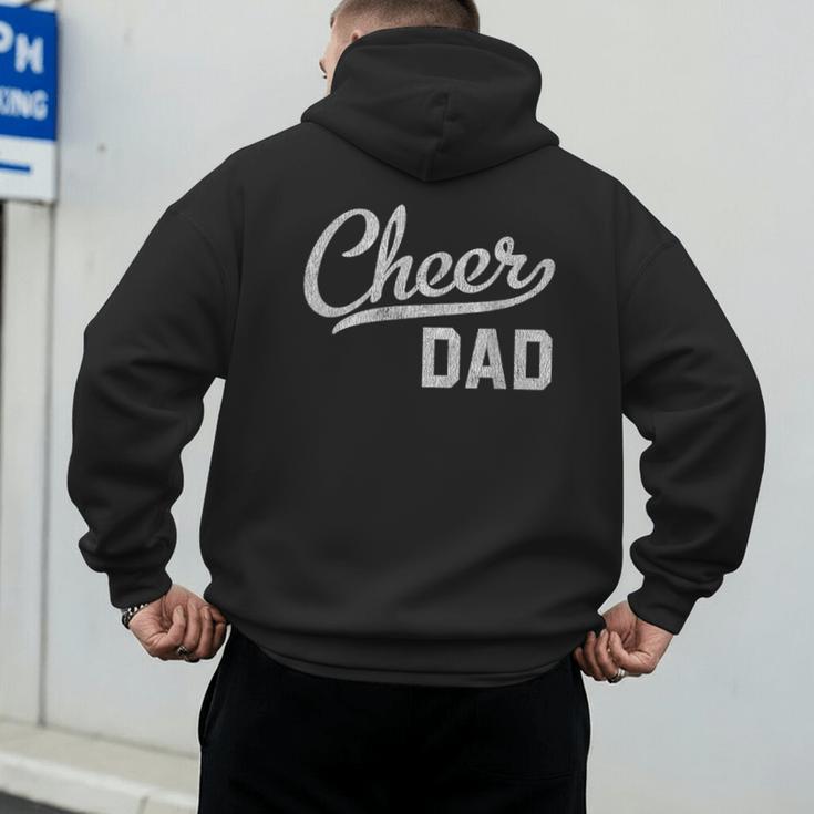Cheer Dad Proud Cheerleading Dad Small Men's Hoodie Back Print