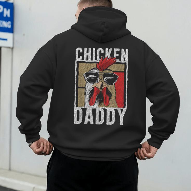 Chicken Daddy a Fun For Every Rooster In The Basket Men's Hoodie Back Print Chicken Daddy a Fun For Every Rooster In The Basket Men's Hoodie Back Print