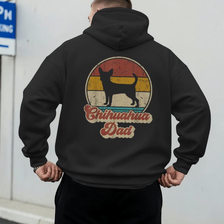 Chihuahua Dad Dog Lover Men Chihuahua Dog Vintage Men's Hoodie Back Print