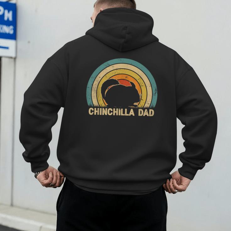 Chinchilla Dad Father's Day Chinchilla Lover Dad Daddy Men's Hoodie Back Print