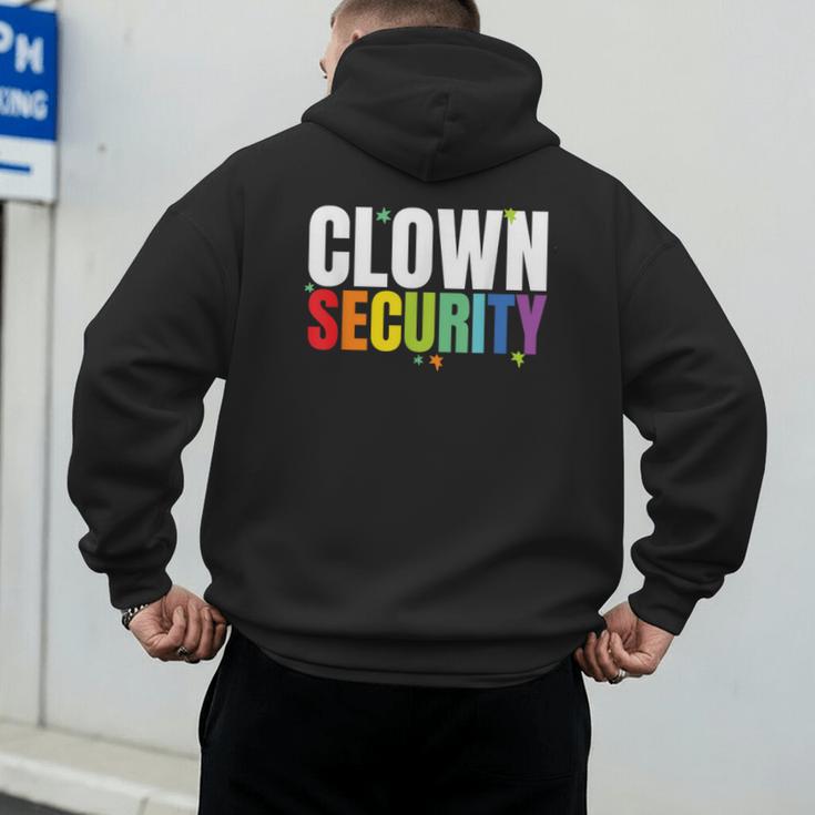 Clown Security Halloween Dad Mom Costume Men's Hoodie Back Print Clown Security Halloween Dad Mom Costume Men's Hoodie Back Print
