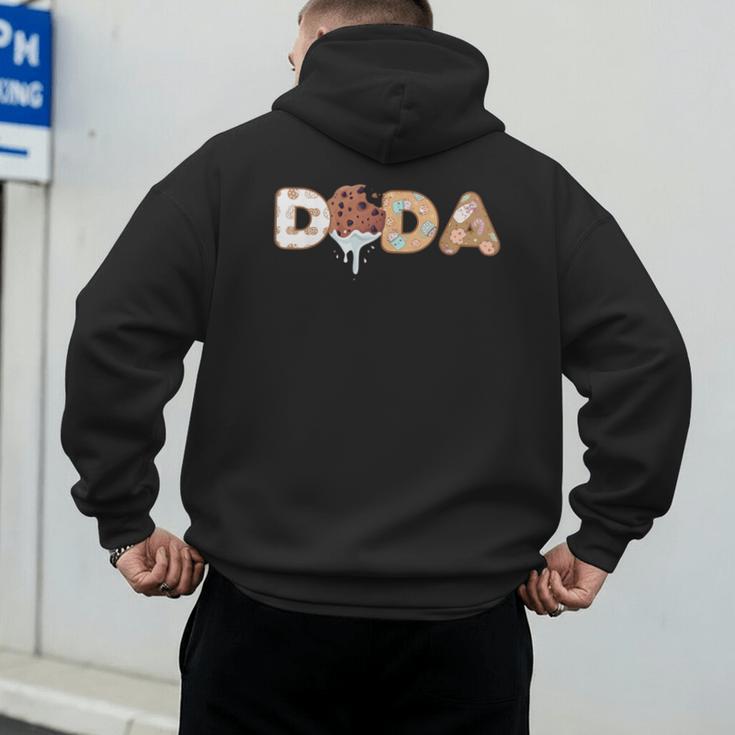 Cookies Dada 1st Birthday Milk Party Family Matching Men's Hoodie Back Print