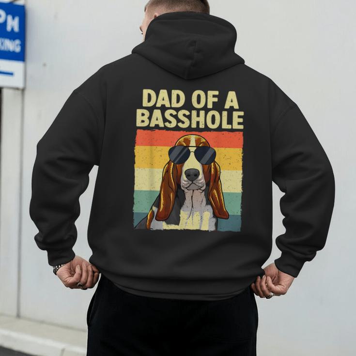 Cool Basset Hound For Men Dad Dog Basset Hound Lovers Men's Hoodie Back Print