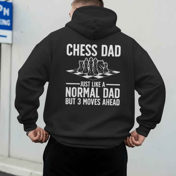 Cool Chess Player Art For Men Dad Knight Chess Lovers Pieces Small Men's Hoodie Back Print