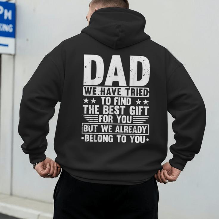 Cool Dad Art For Father Dad Stepfather From Son Daughter Men's Hoodie Back Print Cool Dad Art For Father Dad Stepfather From Son Daughter Men's Hoodie Back Print